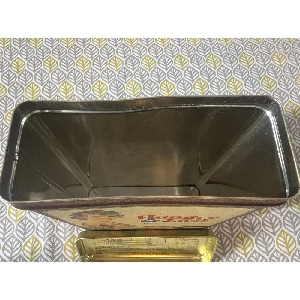 Vintage Hungry Jack Pillsbury Buttermilk Pancake Mix Advertising Tin Collectible